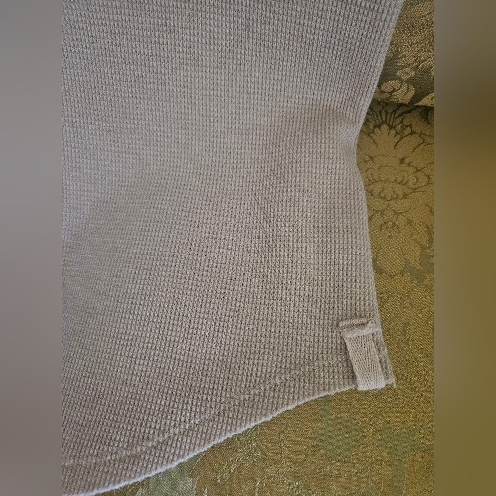 NWOT FREE PEOPLE We the Free Top Womens  Tasha Thermal PinkTwo Tone Snap Cuffs - Picture 4 of 10
